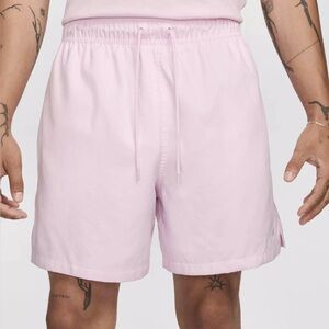 Nike Club Flow Light Pink athletic gym Shorts 6” Mens size medium Pockets Logo